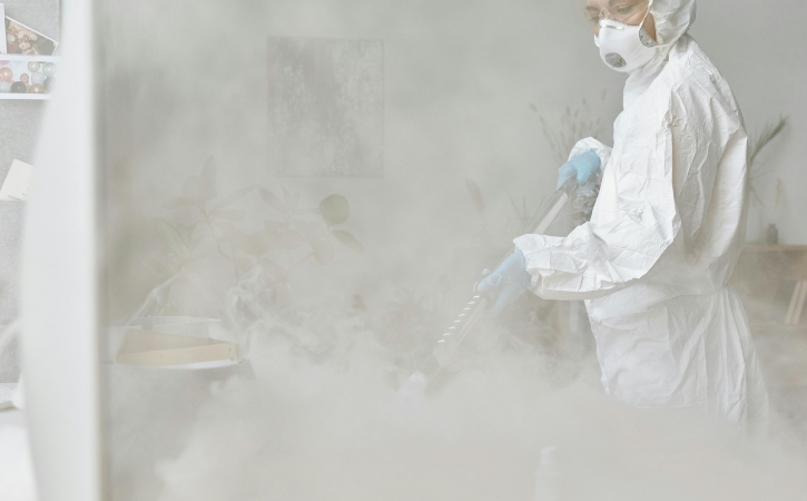 Our biohazard cleaning process