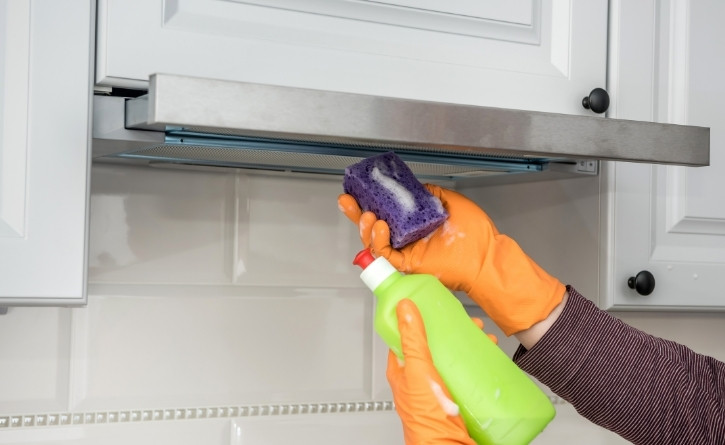 Our extractor hood cleaning process