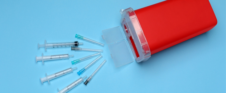 Our professional sharps removal process